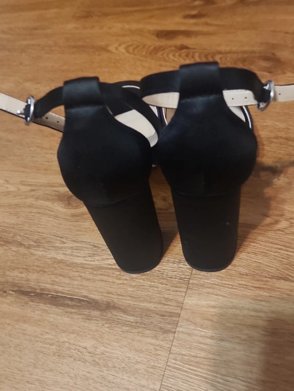 Classic Black Ankle-Strap Platform Sandals